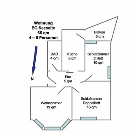 Apartament Strand-villa, Elbe 1